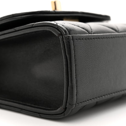 Chanel Lambskin Quilted Mini Trendy CC Chain Wallet Black 9 of 11