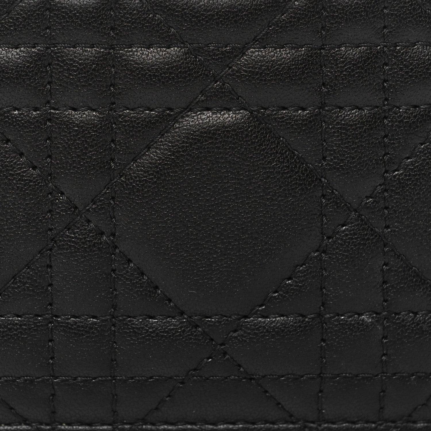 Christian Dior Lambskin Cannage Lady Dior Card Holder Black 7 of 7
