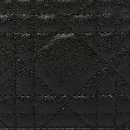 Christian Dior Lambskin Cannage Lady Dior Card Holder Black 7 of 7
