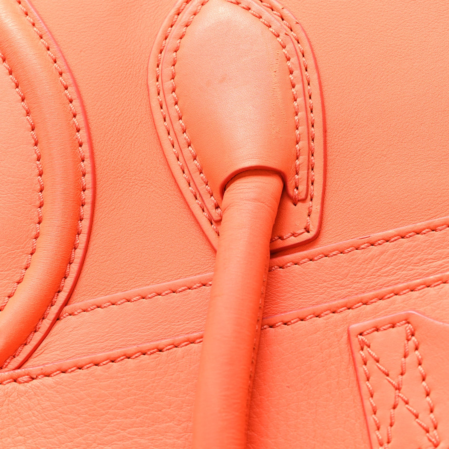 Celine Smooth Calfskin Mini Luggage Bright Orange Bright Orange 11 of 12