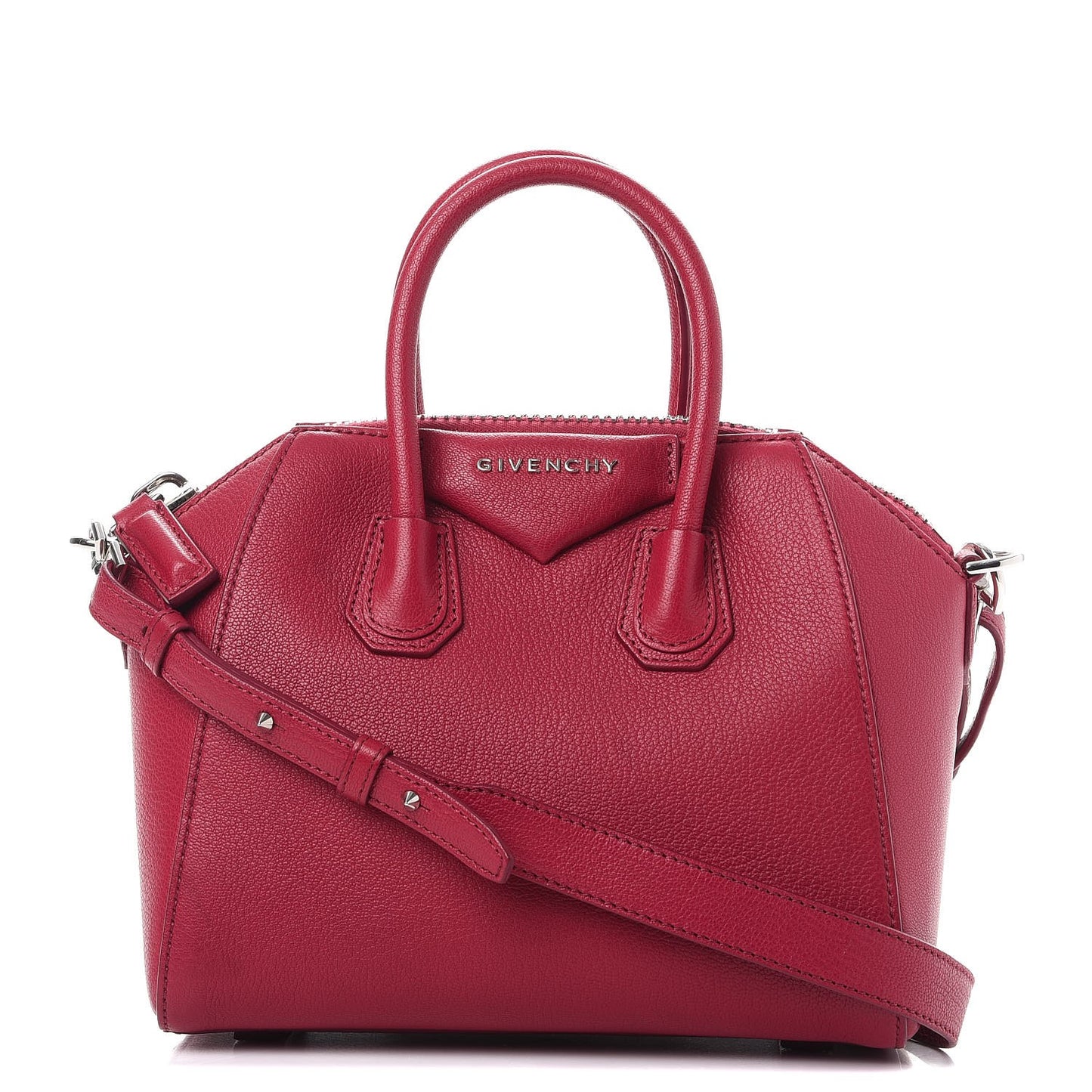 Sugar Goatskin Mini Antigona Raspberry