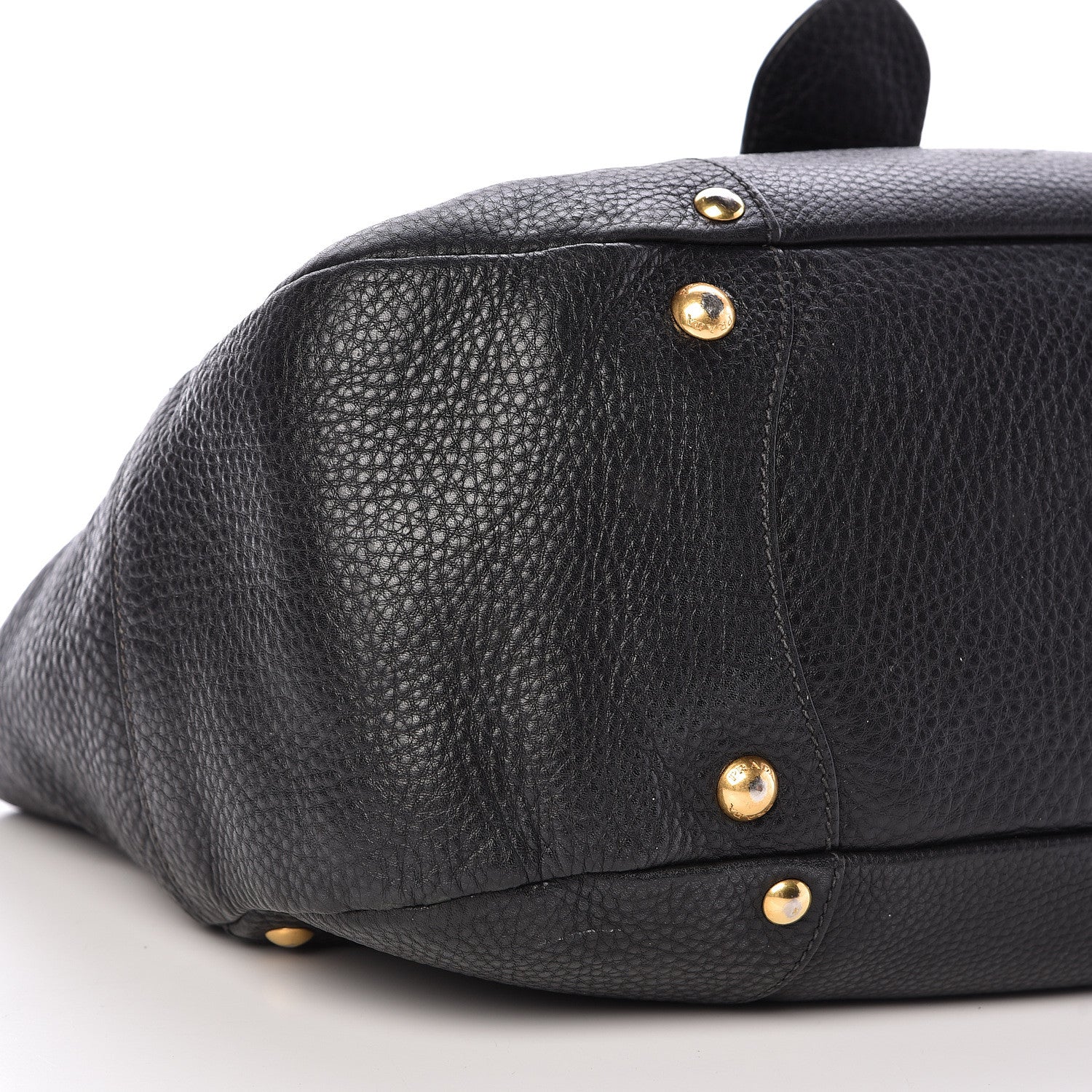 Prada Vitello Daino Buckle Tote Black 9 of 13
