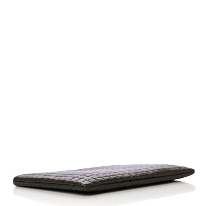 Celine Calfskin Quilted C Charm Pouch Khaki 4 of 13