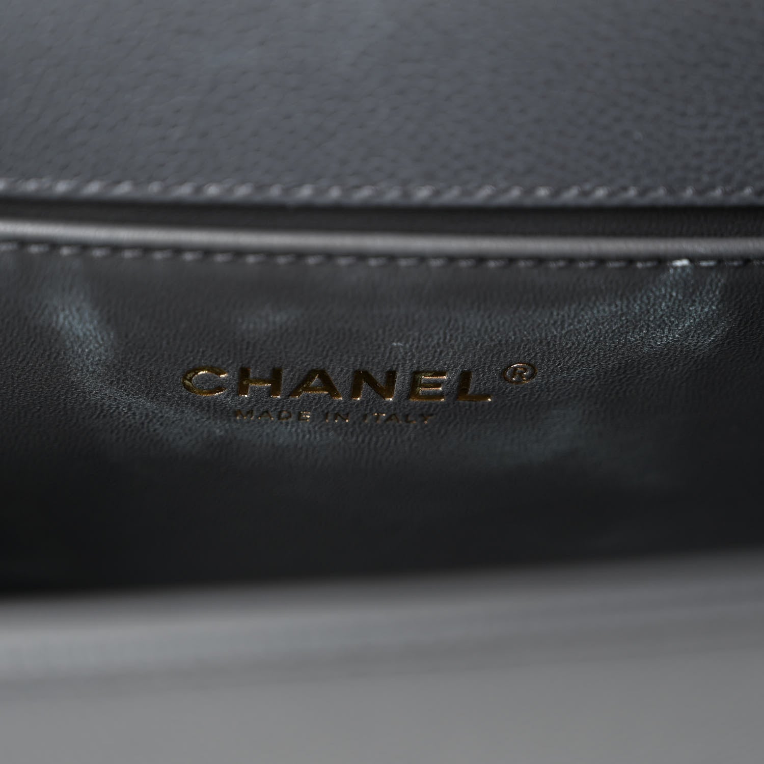 Chanel Caviar Quilted Medium Boy Flap Dark Grey 6 of 10