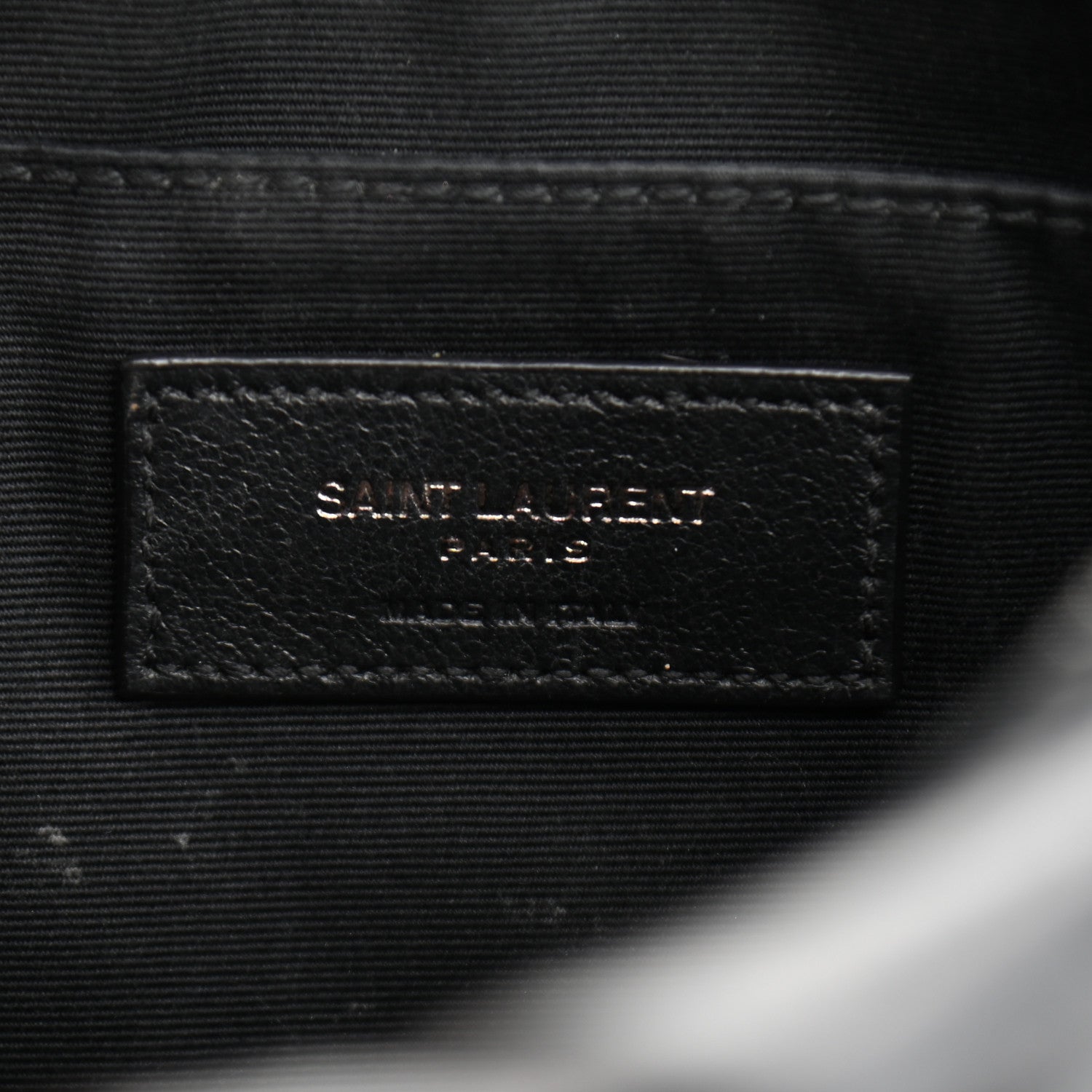 Saint Laurent Calfskin Matelasse Monogram Lou Camera Bag Black 6 of 11