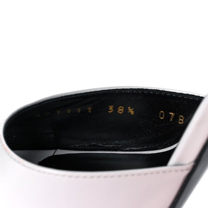 Gucci Polished Calfskin Scarlet High Heel Slide Sandals 38.5 Great White 7 of 11
