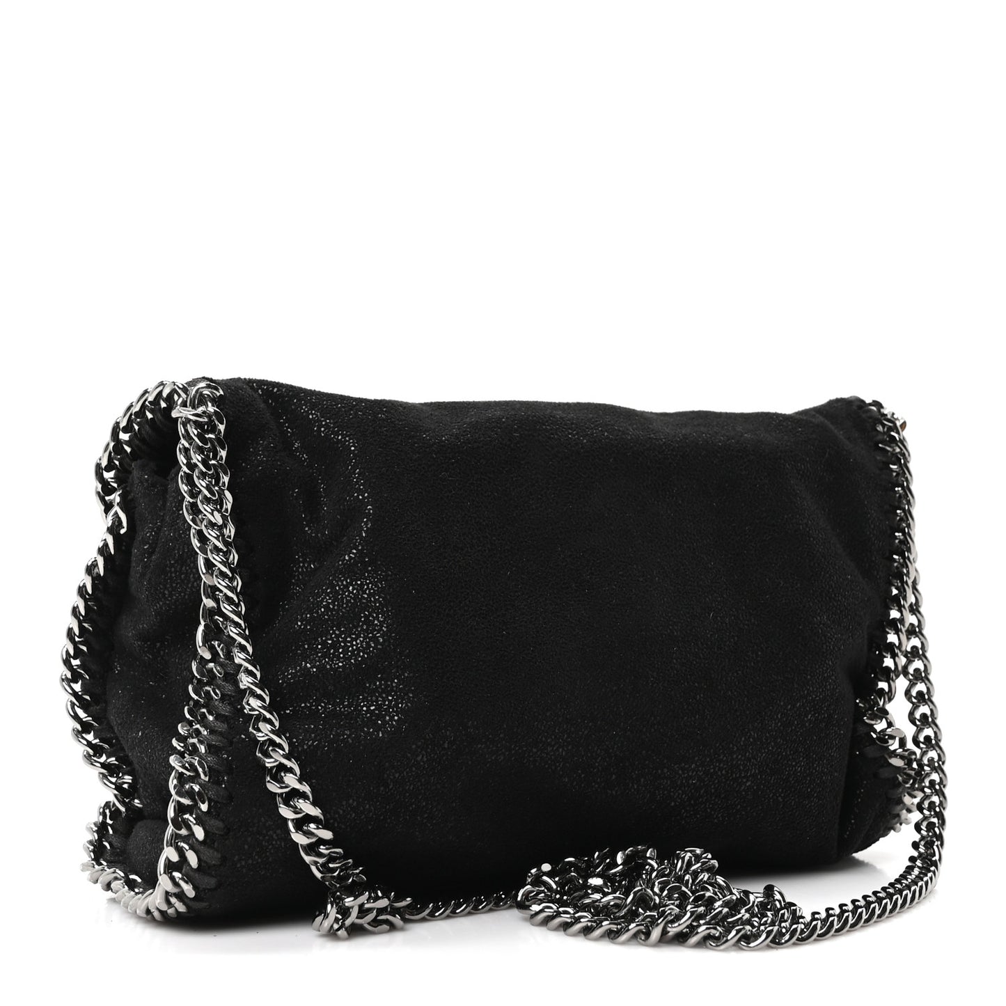 Shaggy Deer Mini Falabella Crossbody Bag Black