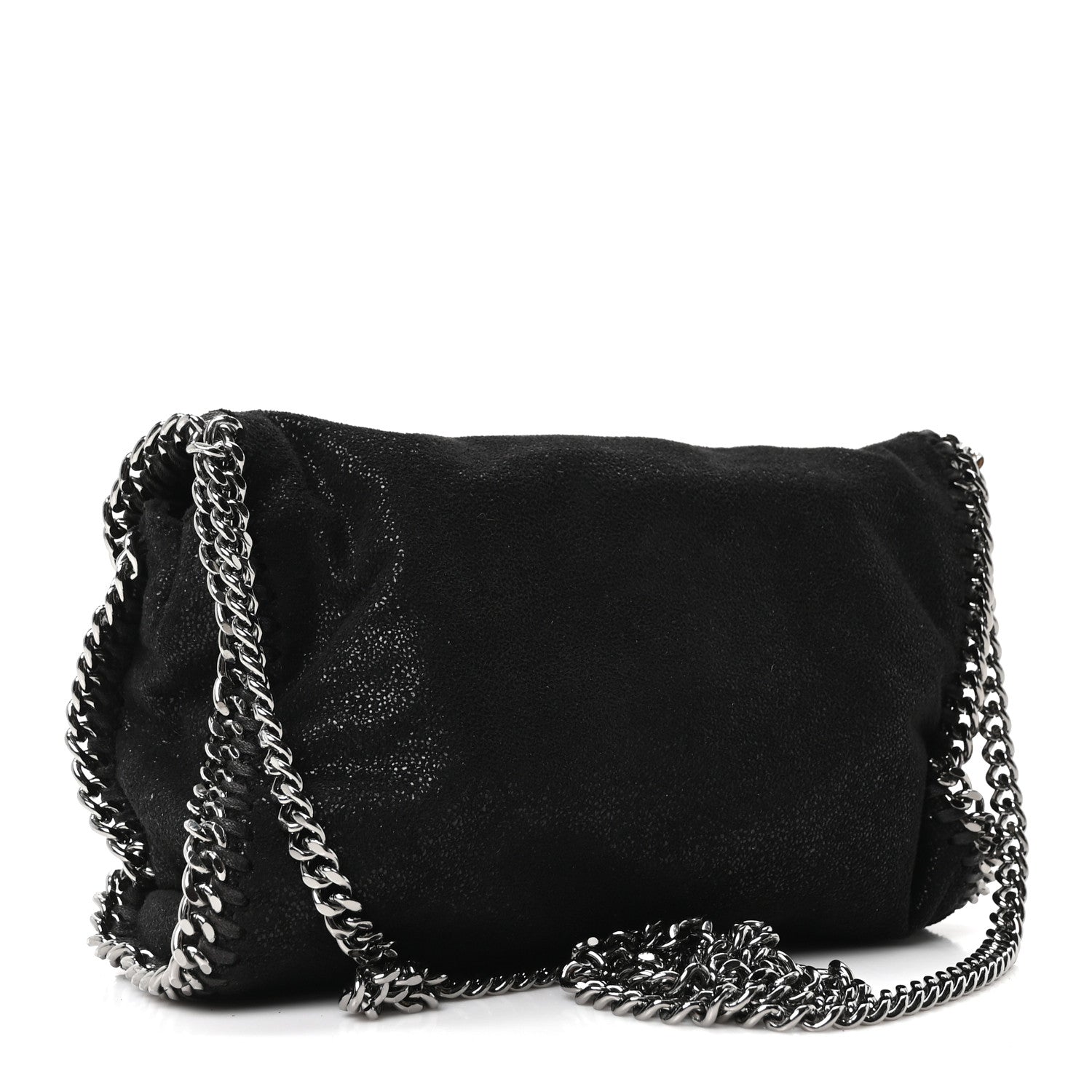 Stella McCartney Shaggy Deer Mini Falabella Crossbody Bag Black 3 of 10