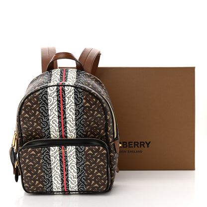 Burberry E-Canvas Monogram Stripe TB Backpack Bridle Brown 10 of 10