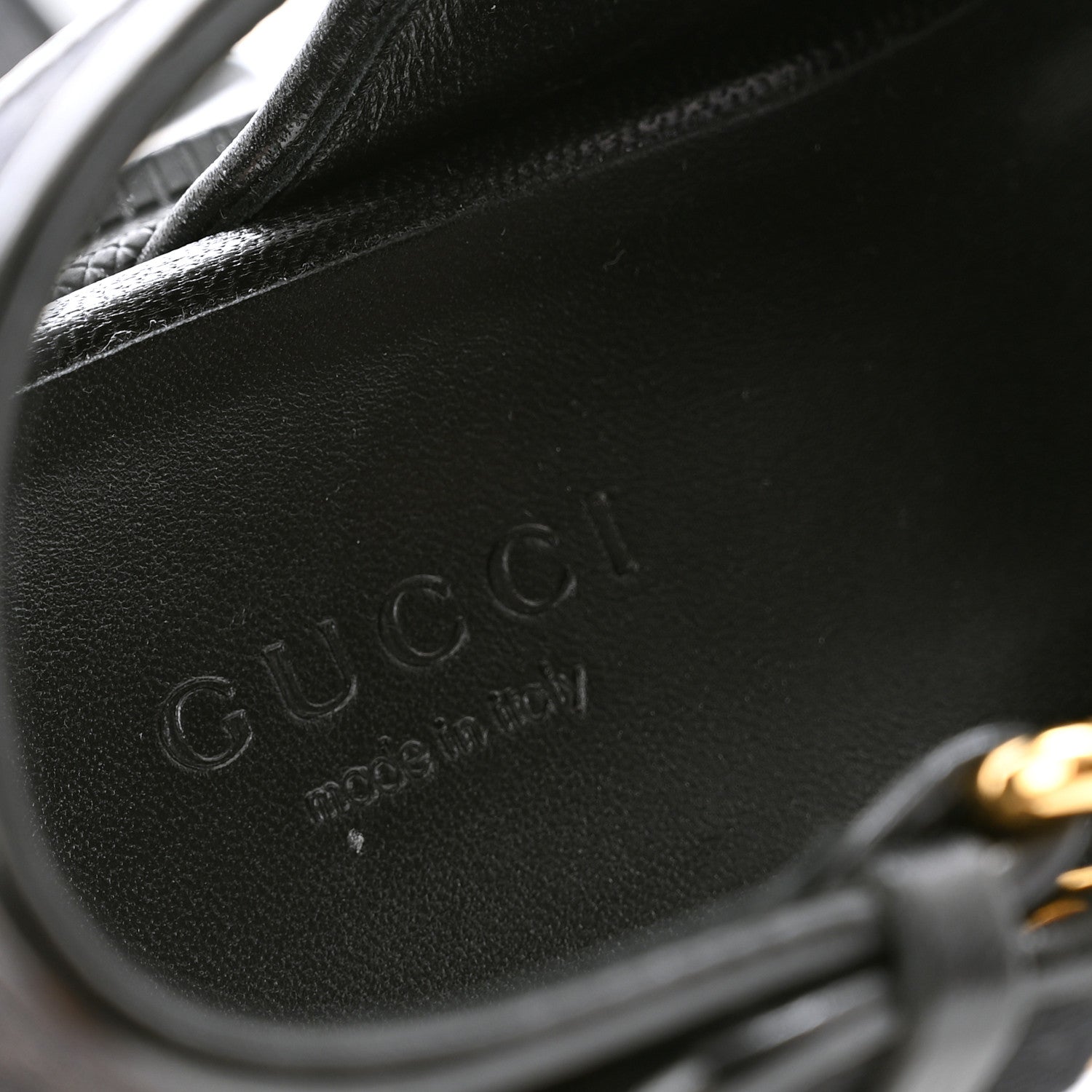 Gucci Monogram Granada Kid Trip 40/72mm Lug Sole Sandals 36.5 Black 6 of 9