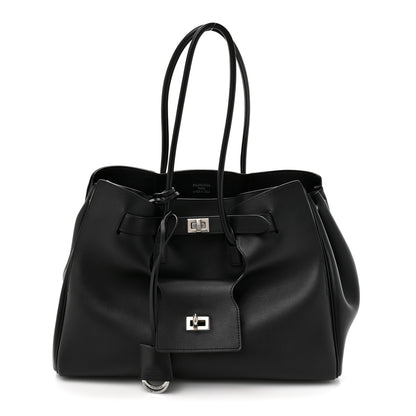 Balenciaga Smooth Calfskin Medium Bel Air Carry All Bag Black 1 of 10