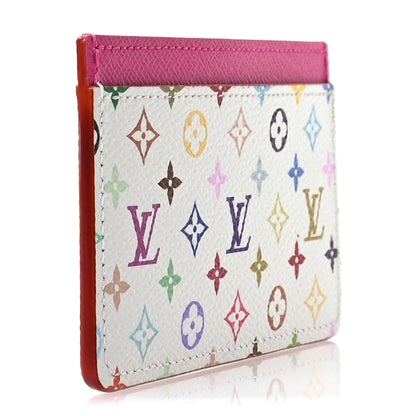 Louis Vuitton LV X TM Monogram Multicolor Card Holder Kawaii Pink 3 of 7