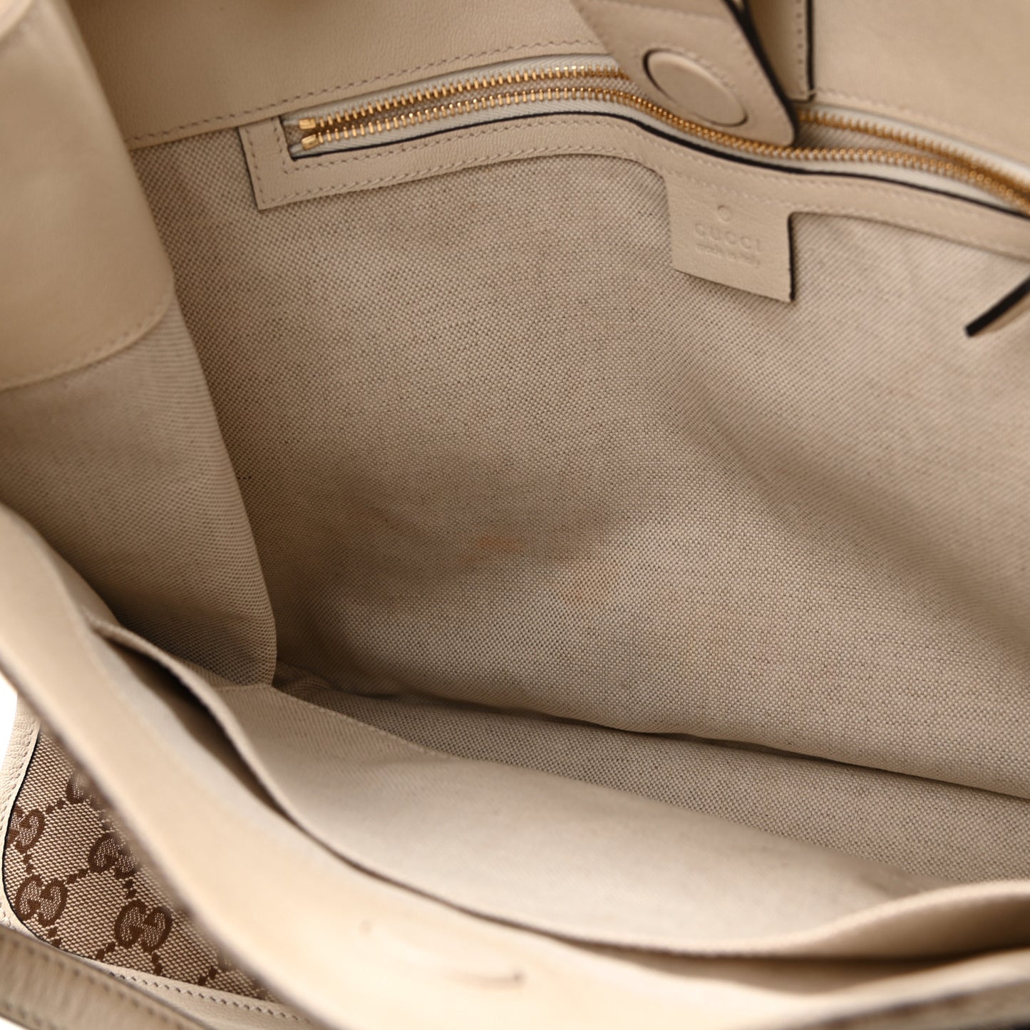 Monogram New Sakai Calfskin Lux Horsebit 1955 Tote Beige Ebony Mystic White