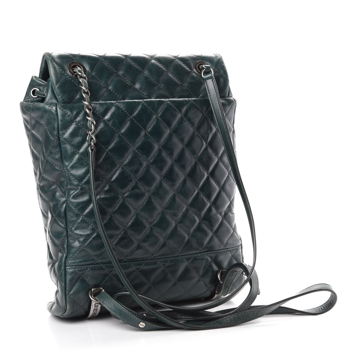 Chanel Calfskin Quilted Large Salzburg Mountain Backpack Dark Green 3 of 13