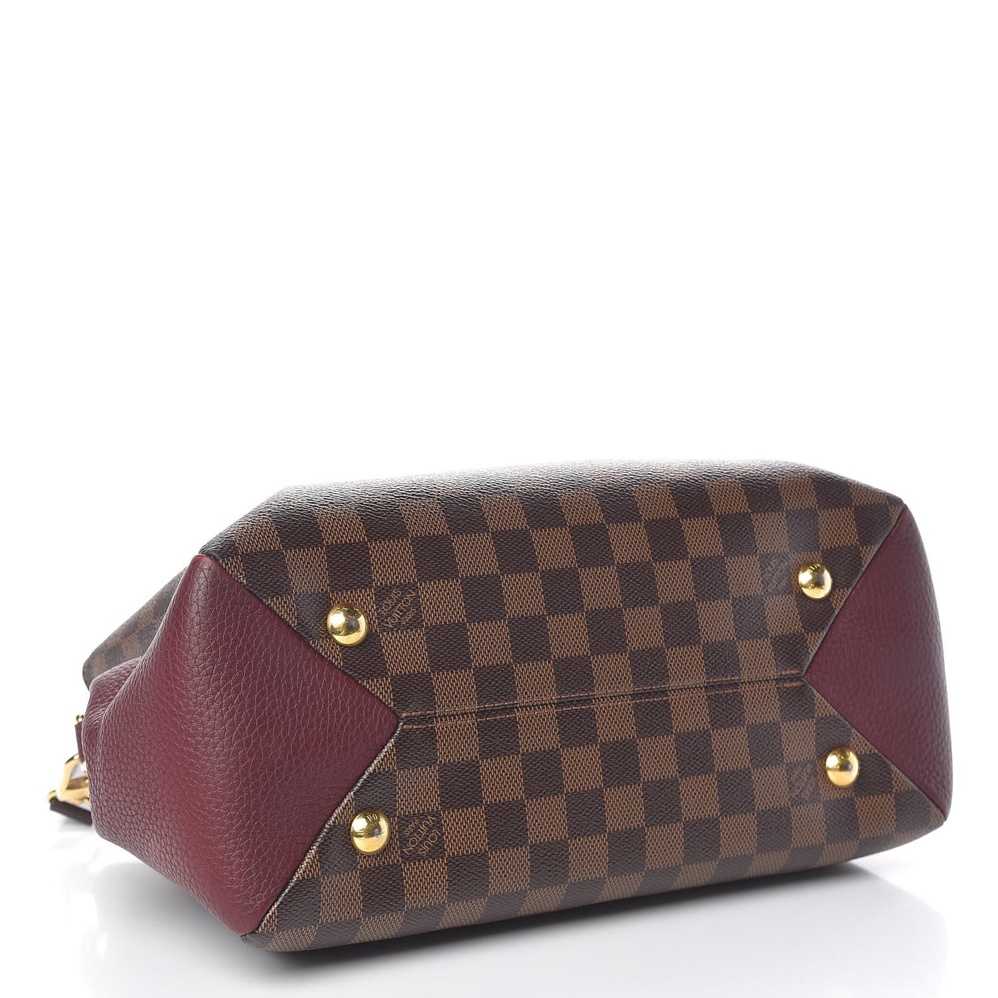 Damier Ebene Cuir Taurillon Brittany Bordeaux