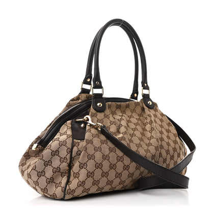 Gucci Monogram Medium Sukey Boston Bag Brown 3 of 11