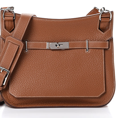 Hermes Taurillon Clemence Jypsiere 28 Gold 8 of 17