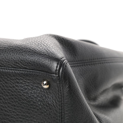 Chanel Calfskin Cerf Executive Shopper Tote Black 10 of 15