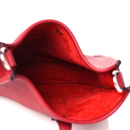 Hermes Taurillon Clemence Evelyne TPM Rouge Grenat 4 of 10