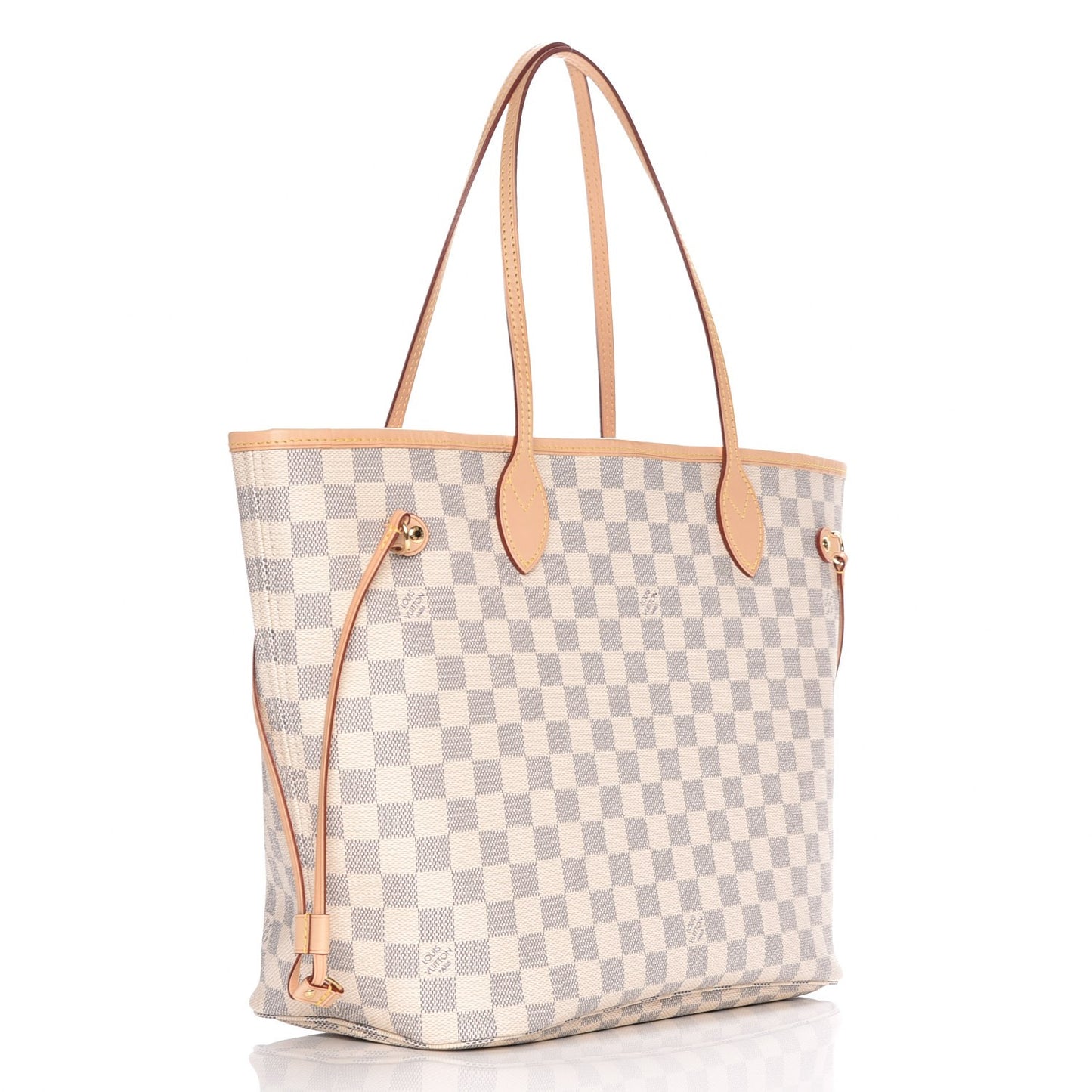 Damier Azur Neo Neverfull MM Rose Ballerine