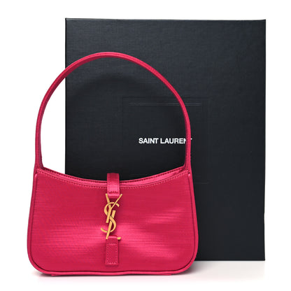 Saint Laurent Satin Le 5 A 7 Mini Hobo Guava Pink 13 of 13