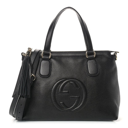 Gucci Cellarius Calfskin Small Soho Top Handle Satchel Black 1 of 11
