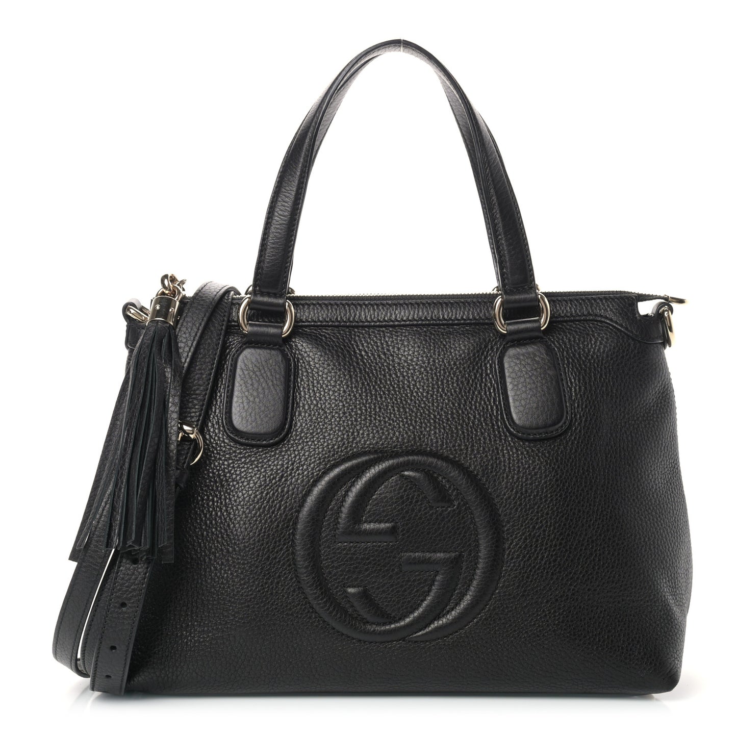 Cellarius Calfskin Small Soho Top Handle Satchel Black