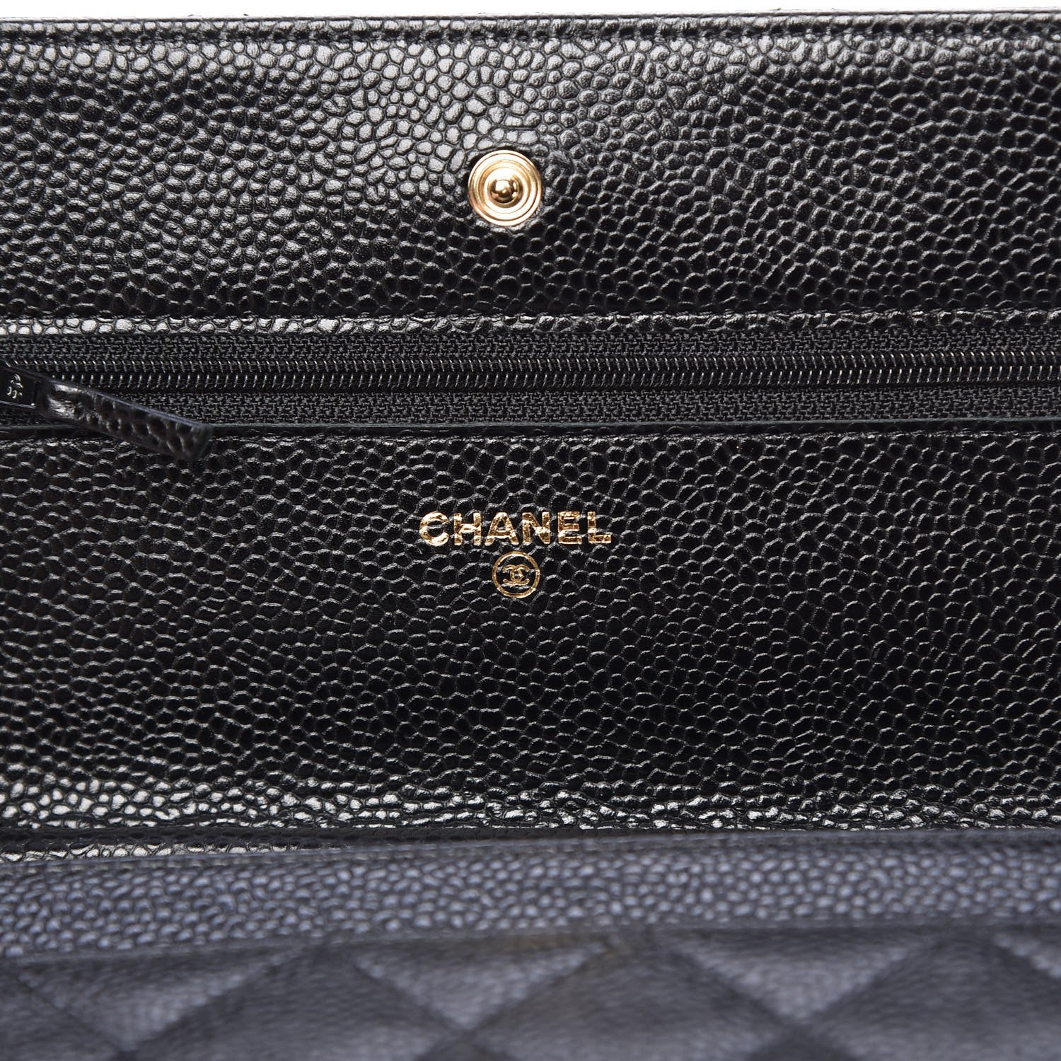Chanel Caviar Quilted Wallet On Chain WOC Black 6 of 8