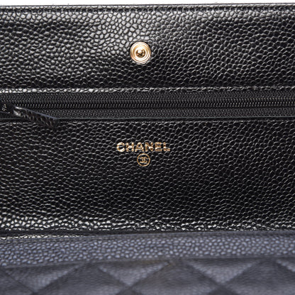 Chanel Caviar Quilted Wallet On Chain WOC Black 6 of 8