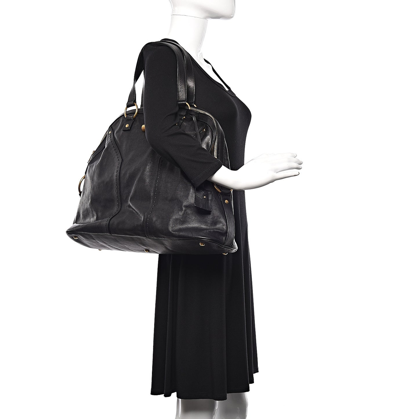Calfskin Oversized Muse Black