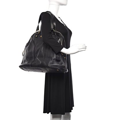 Saint Laurent Calfskin Oversized Muse Black 1 of 10