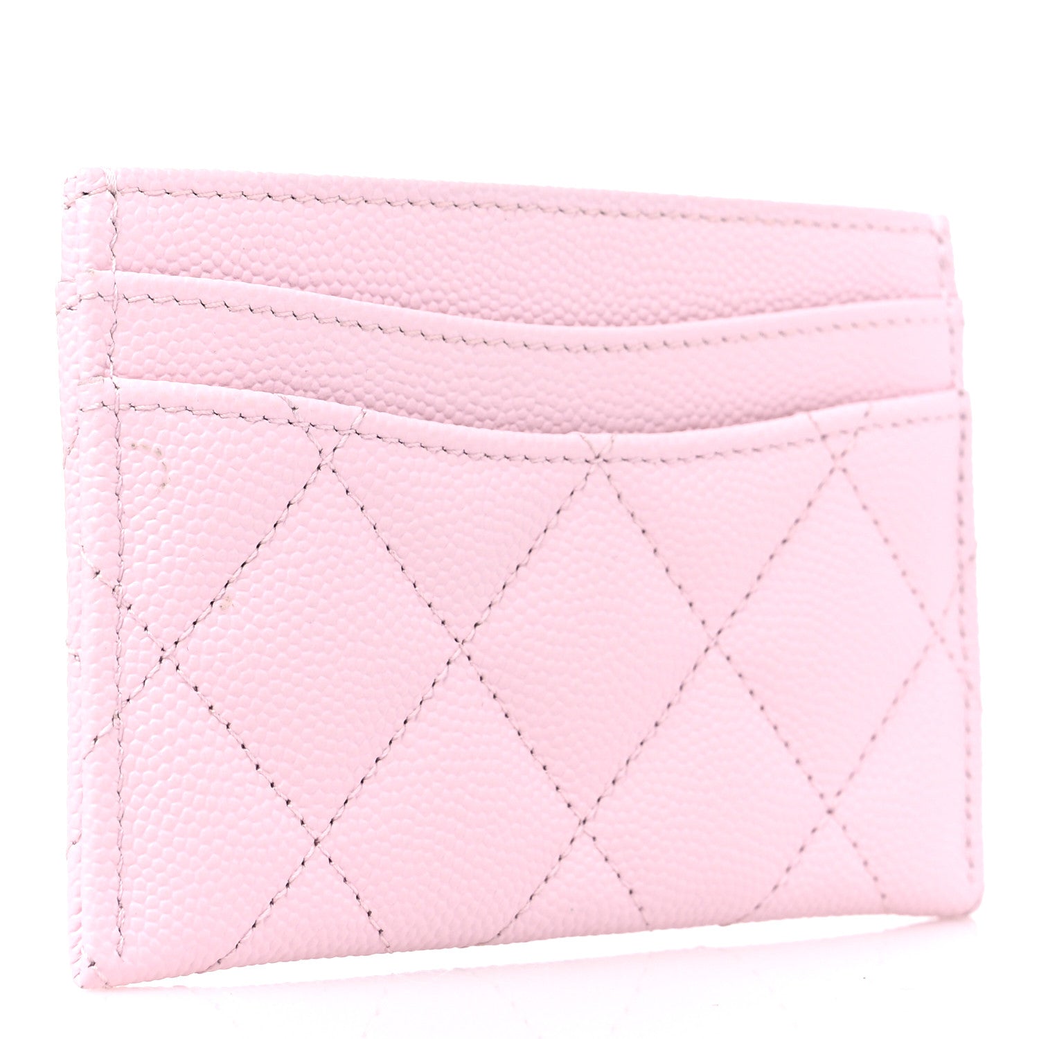 Chanel Caviar Quilted Card Holder Light Pink 3 of 9