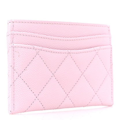 Chanel Caviar Quilted Card Holder Light Pink 3 of 9