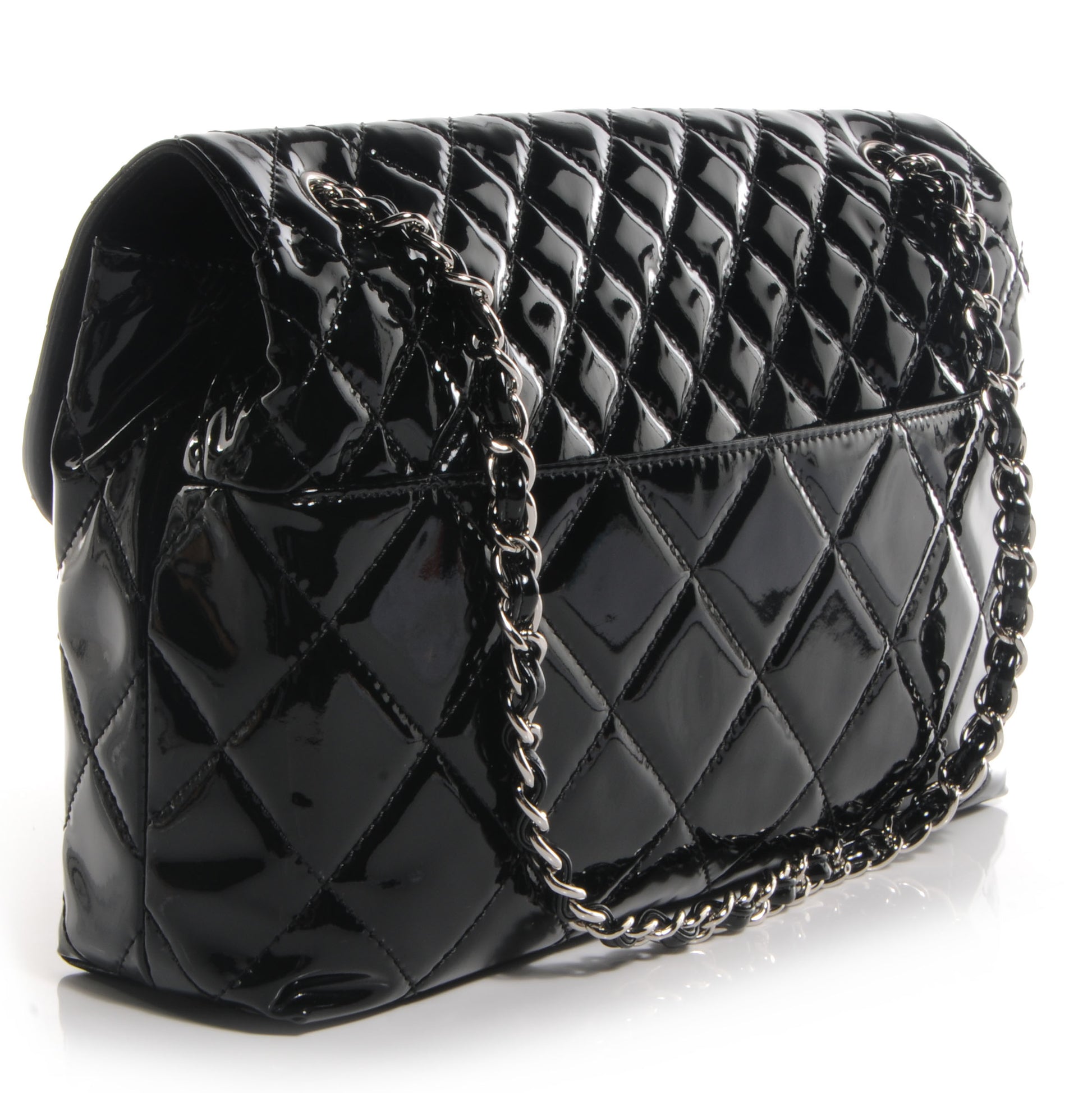 Chanel Vinyl Quilted In the Business Flap Bag Black 3 of 9