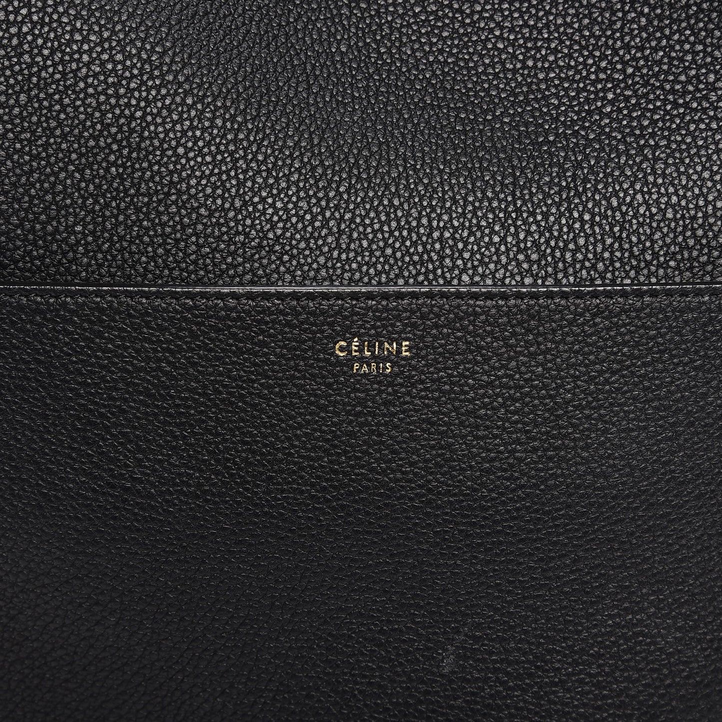 Soft Grained Calfskin Sangle Bucket Bag Black