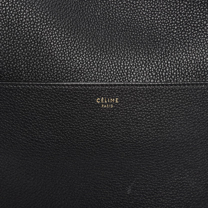 Celine Soft Grained Calfskin Sangle Bucket Bag Black 7 of 7