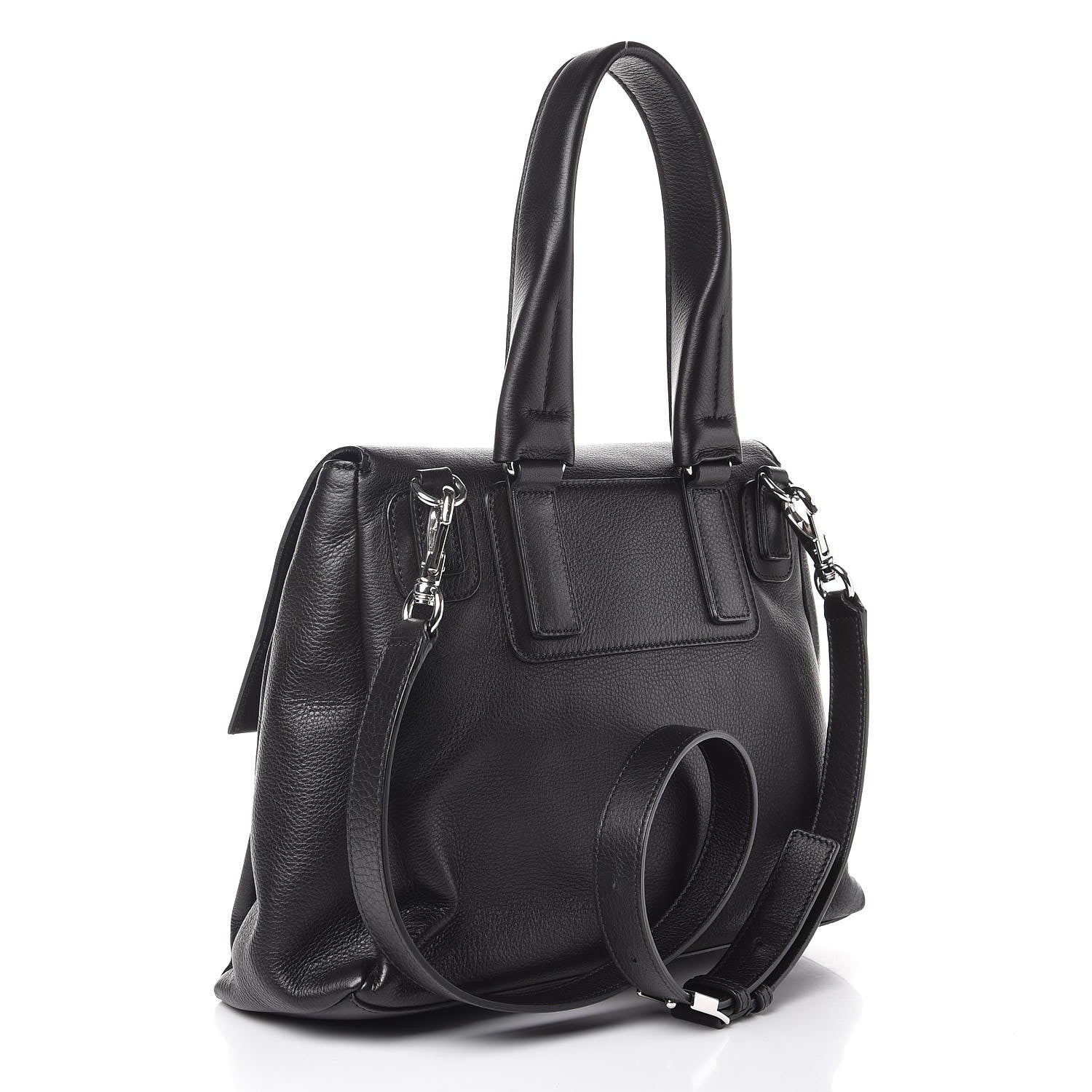 Givenchy Waxy Grained Calfskin Medium Pandora Pure Flap Bag Black 3 of 7