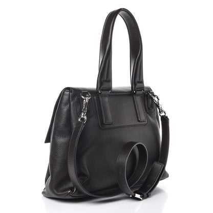 Givenchy Waxy Grained Calfskin Medium Pandora Pure Flap Bag Black 3 of 7