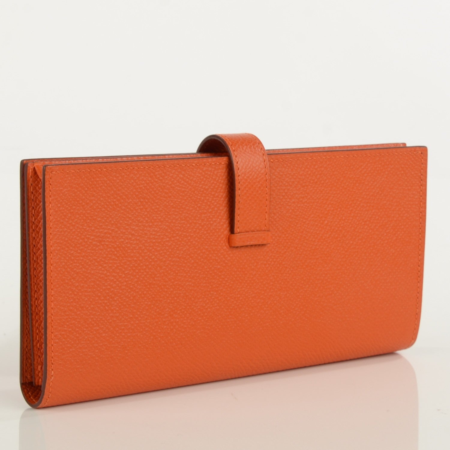 Hermes Epsom Bearn Wallet Orange 6 of 12