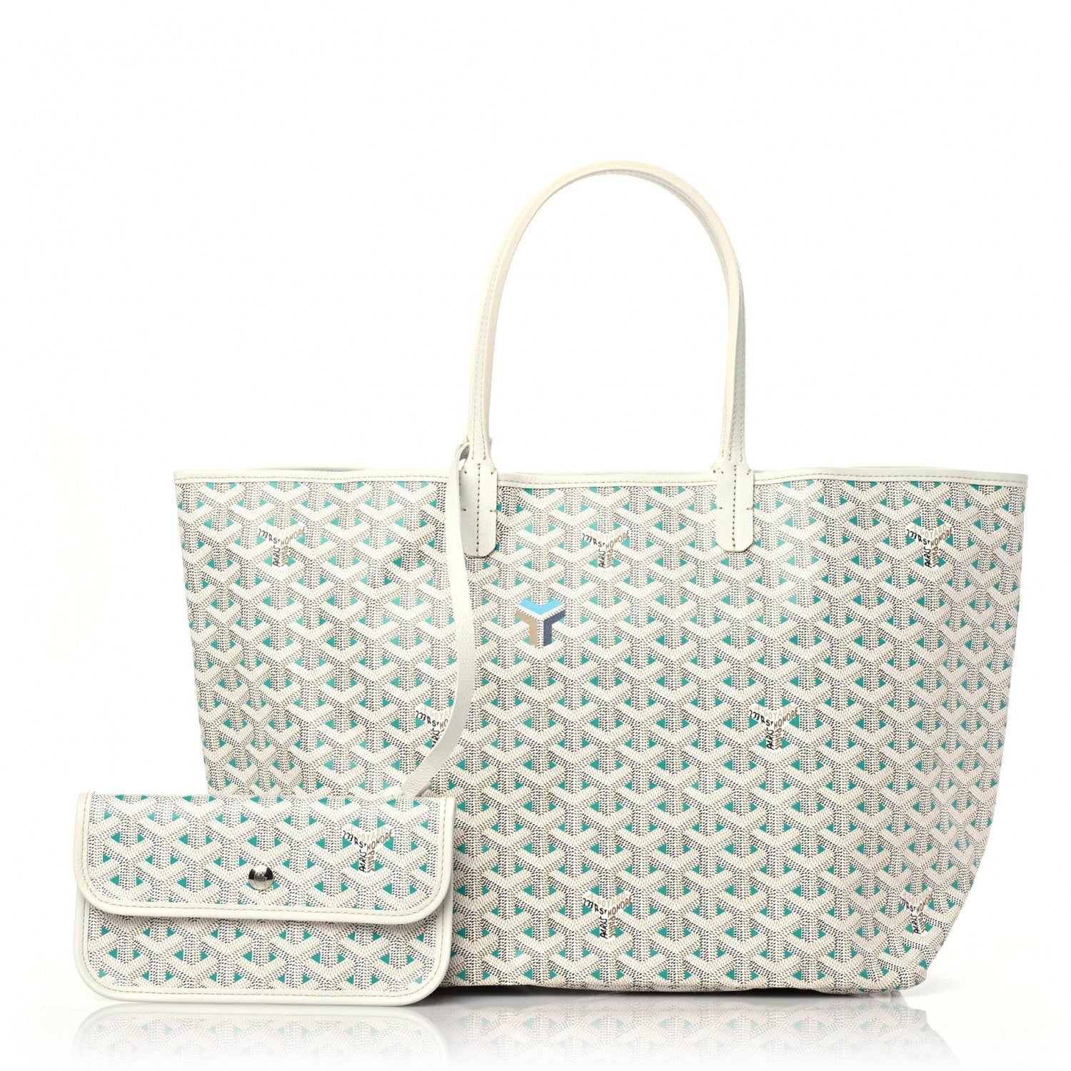 Goyard Goyardine Saint Louis Claire Voie PM White Opaline 1 of 9
