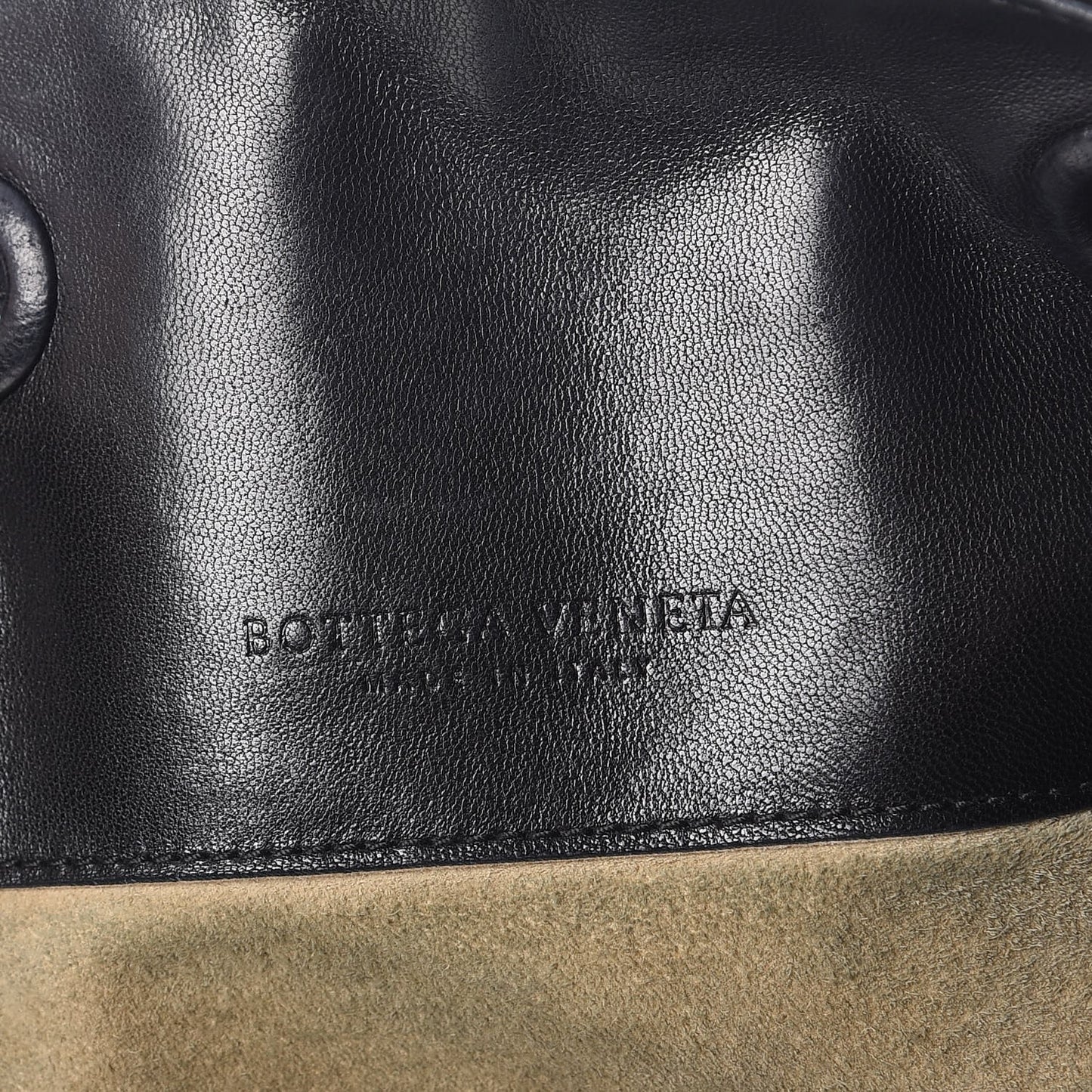 Nappa Intrecciato Drawstring Hobo Bag Nero Black