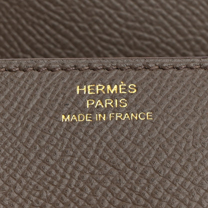 Hermes Epsom Clic Mini Card Holder Etain 6 of 7