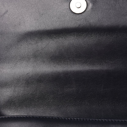 Chanel Lambskin Quilted CC Chocolate Bar Flap Navy 12 of 14