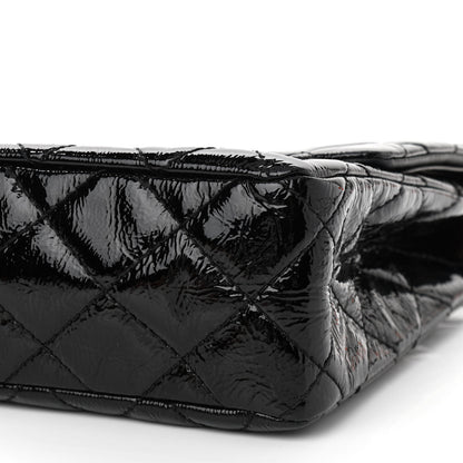 Chanel Distressed Patent Quilted 2.55 Reissue 227 Flap Black 10 of 11