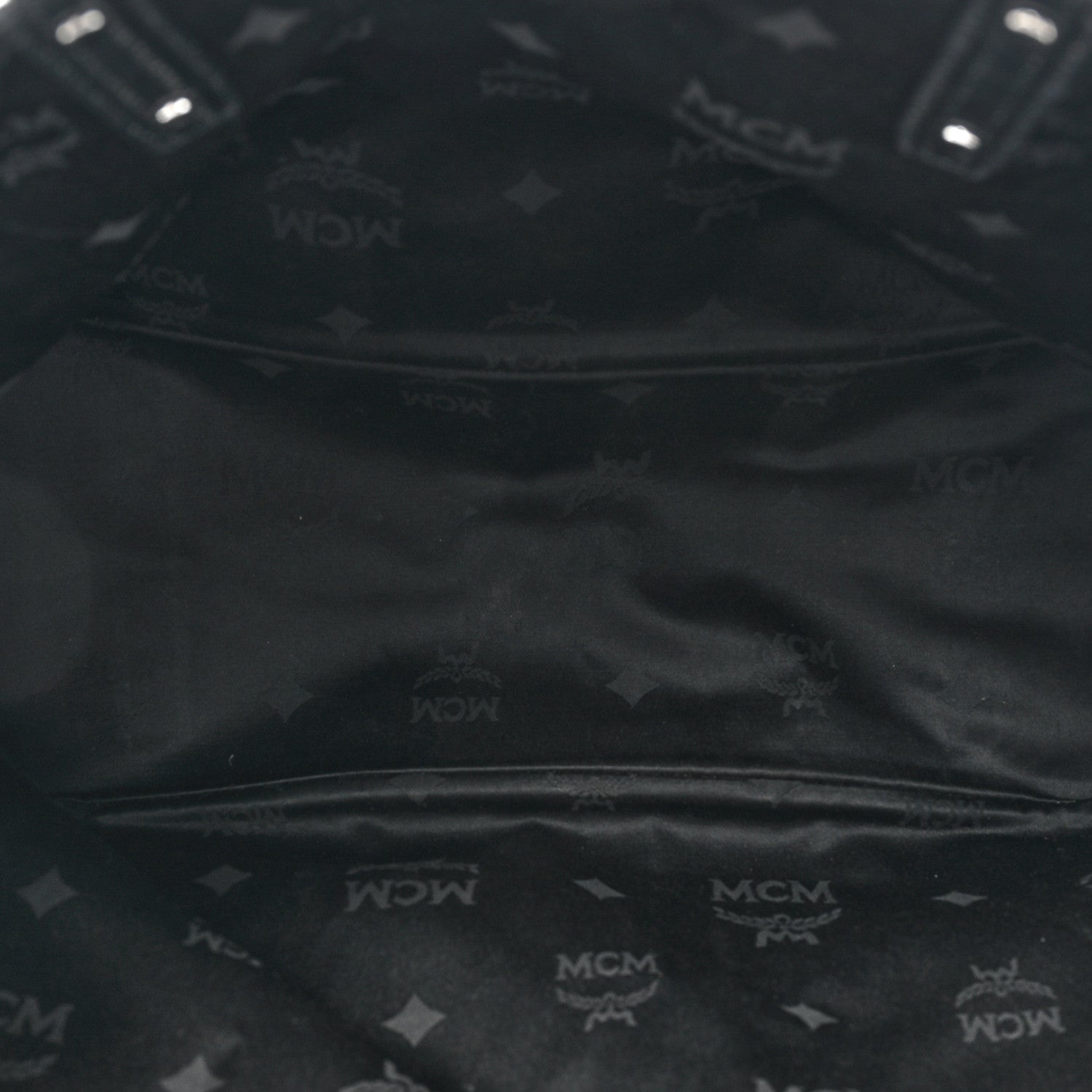 MCM Metallic Visetos Medium Anya Shopper Tote Scooter Red 5 of 15