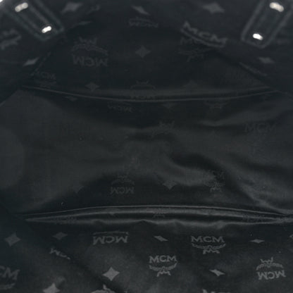 MCM Metallic Visetos Medium Anya Shopper Tote Scooter Red 5 of 15