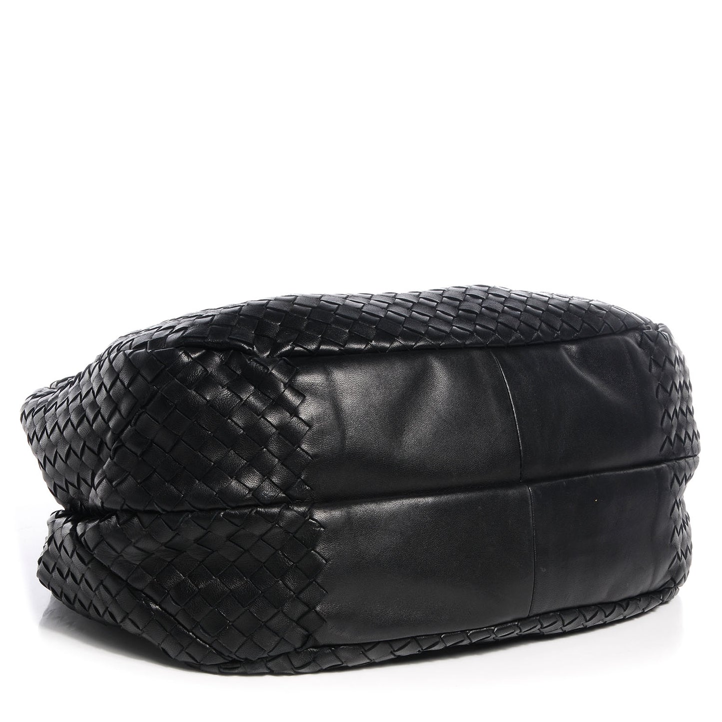Nappa Intrecciato Medium Campana Nero Black