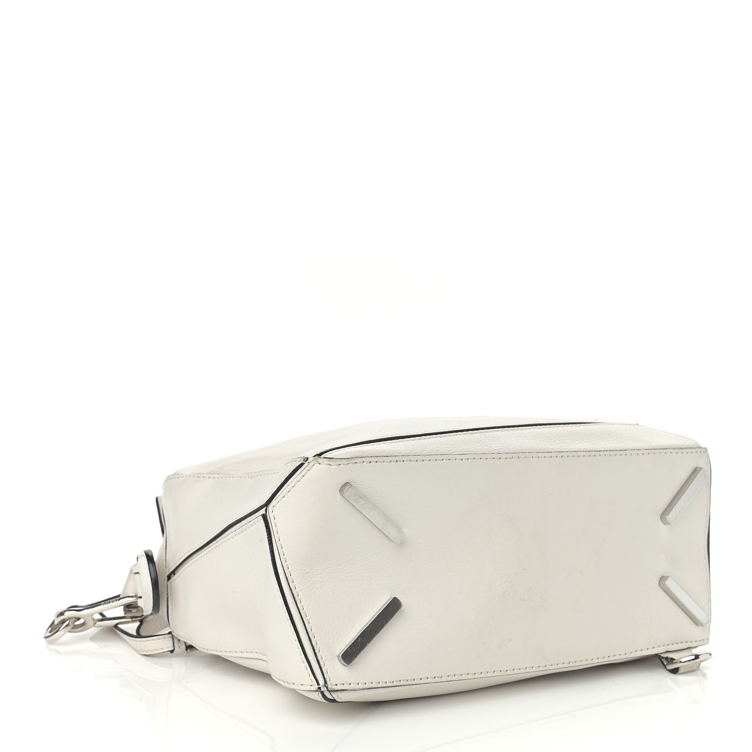 Loewe Calfskin Small Puzzle Bag White 4 of 20