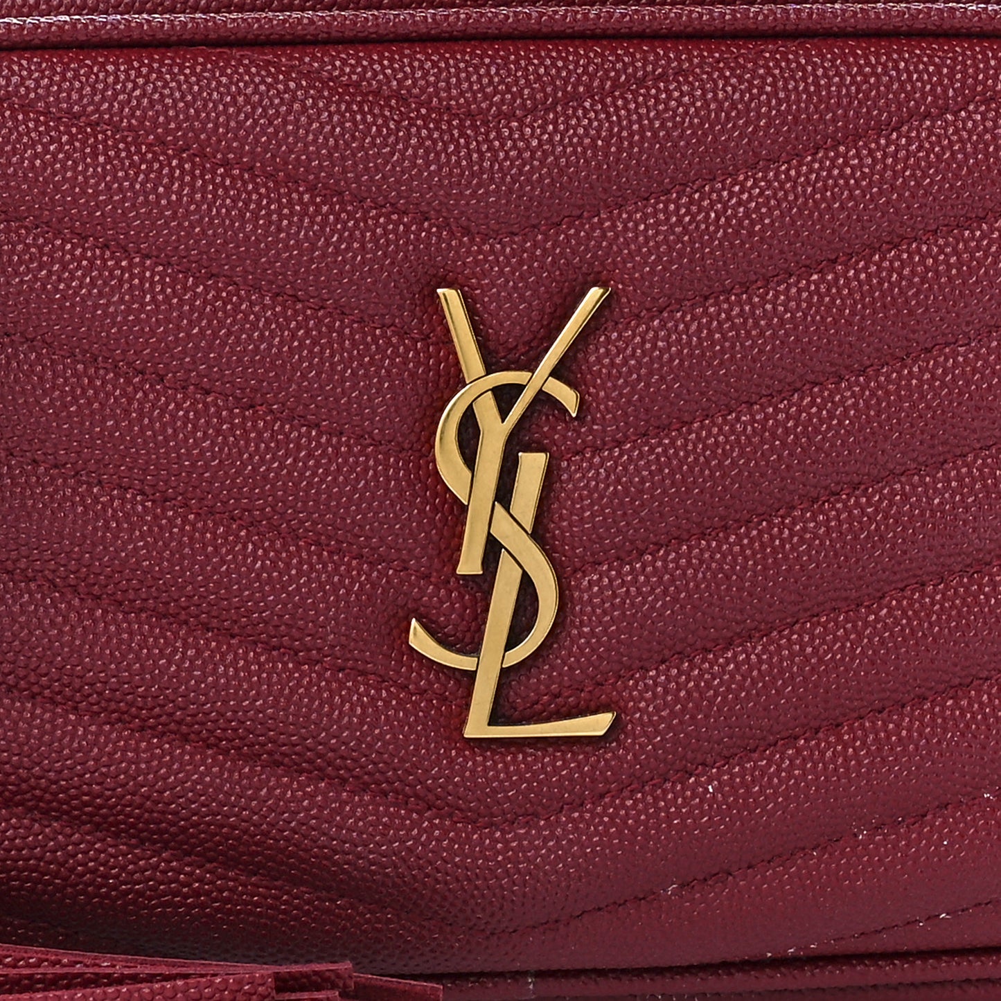 Grain De Poudre Matelasse Monogram Mini Lou Camera Bag Opyum Red