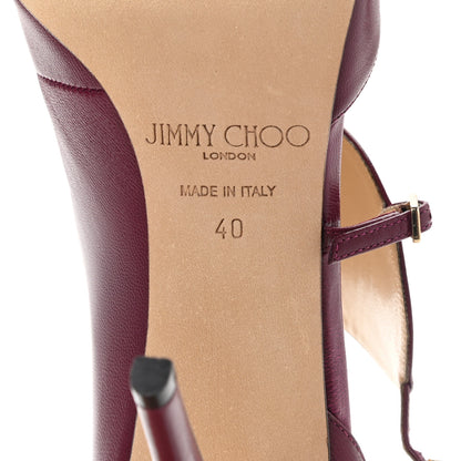 Jimmy Choo Kid Heath Pumps 40 Dark Orchid 6 of 8